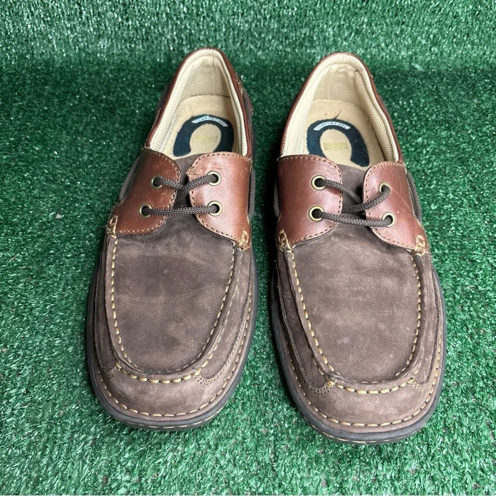 Nunn Bush Comfort Boat Shoes Brown‎ Leather Mens Size 10.5 M